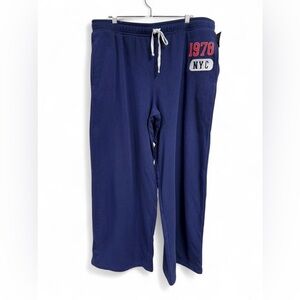 Grayson Threads Navy Blue Logo Sweatpants